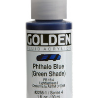 Mμπλέ(πρασινοπώ) Phtalo Fluid Golden-118μλ
